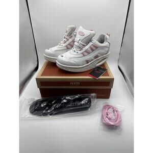Ryn Walking Science White Pink Womens Shoes Size 6 KOR 230 *New